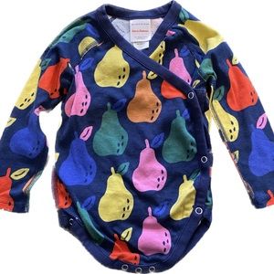 Hanna Andersson Pear Kimono Onesie